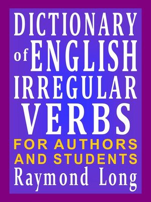 cover image of Dictionary of English Irregular Verbs